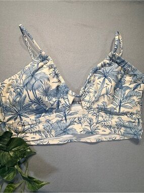 Shade & Shore floral Bikini Top Size XL(16) #0110